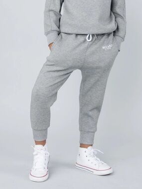 MILANO DI ROUGE Lux Kids Signature Sweatpants 2T Grey 9011